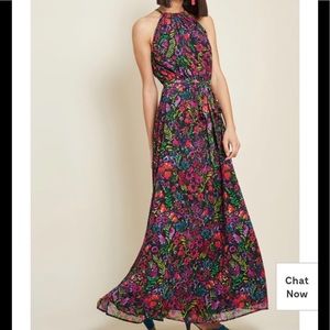 ModCloth chiffon maxi dress